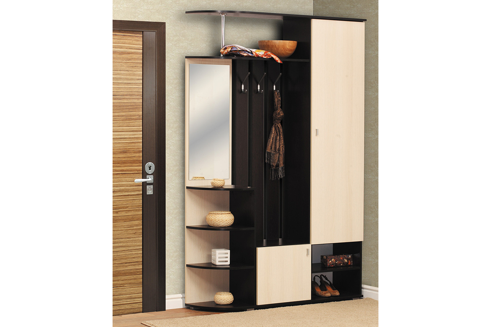 Прихожая Кармен-7, Венге, Вудлайн Кремовый