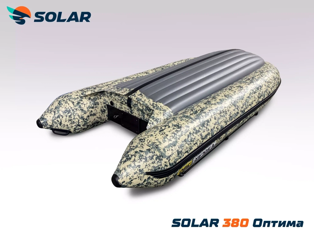 Лодка надувная моторная solar-380 к (оптима)