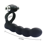 Вибронасадка Vander "Double Penetration Beads", Чёрный