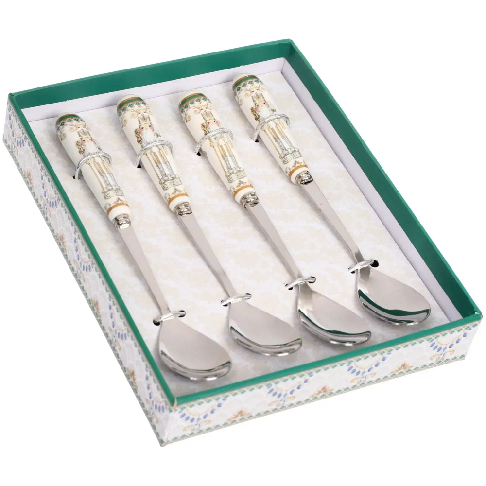 Набор чайных ложек 4шт «Щелкунчик» в подарочной коробке