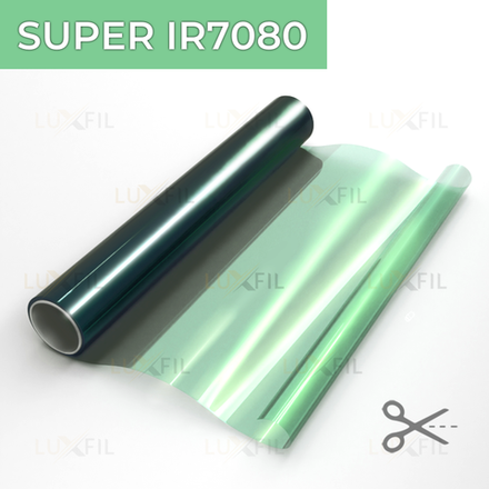 Пленка для окон атермальная SUPER IR7080 Green керамика LUXFIL, на отрез (ширина рулона 1,524 м.)