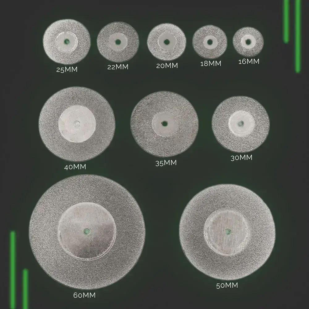 Набор алмазных дисков для гравера и бормашины 10 шт + 2 оправки ; Насадка для шуруповерта, дрели и бормашины ; насадки для гравера
