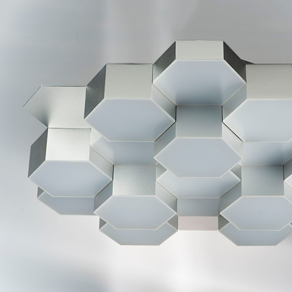 750162 Люстра потол FAVO LED-80W 3840LM Серебро 3000K