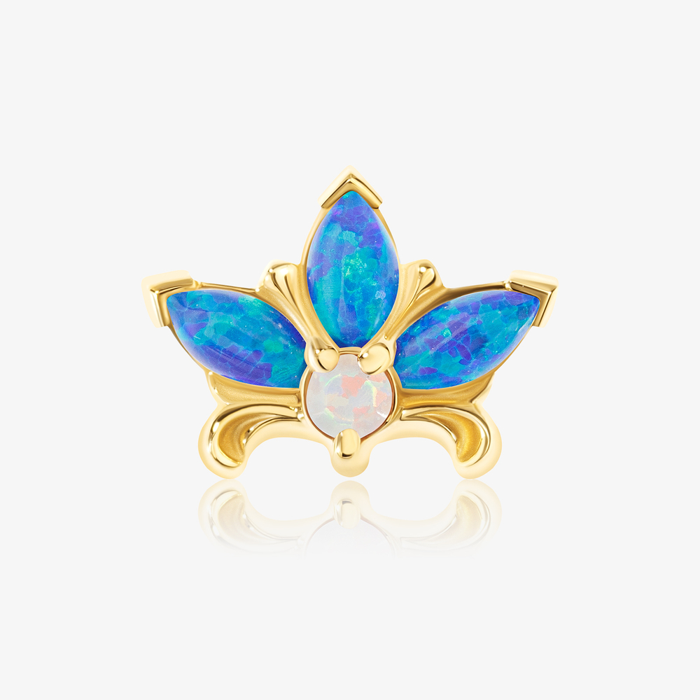 Royal Lily tops with synthetic opals