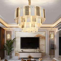 Люстра Cloyd PIANOLA C20 / Ø65 см - золото (арт.10816)