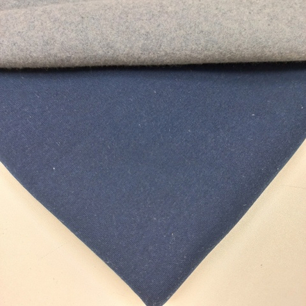 Футер 3х нитка с начесом Индиго