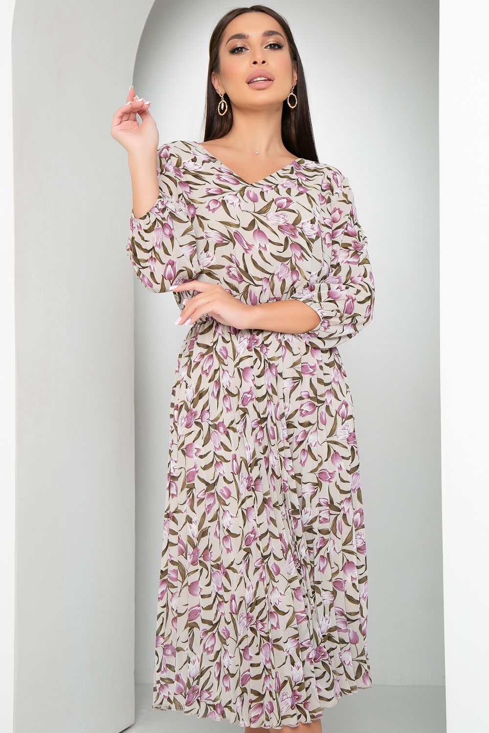 Платье Шифоновое гофре (весна) Diolche (Акция)