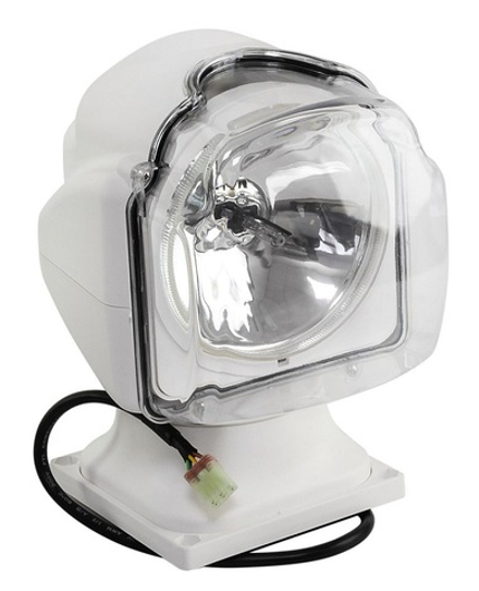 Прожектор с дистанционным управлением, белый корпус, ксенон, джойстик и брелок, модель 971