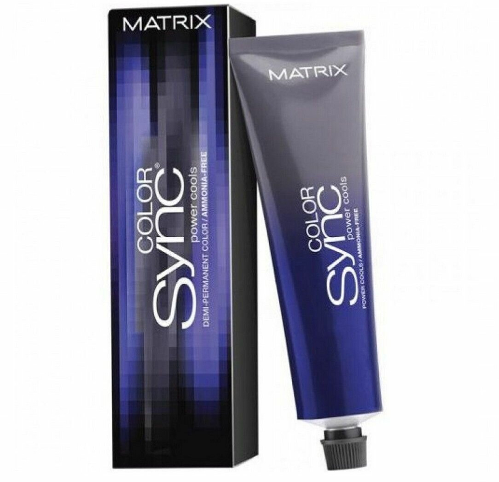 Matrix Краска для волос без аммиака SoColor Sync Pre-Bonded 7VA Средний Блондин перламутрово-пепельный, 90мл