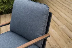 "Крокус" лаунж-зона 5-местная из алюминия, цвет темно-серый