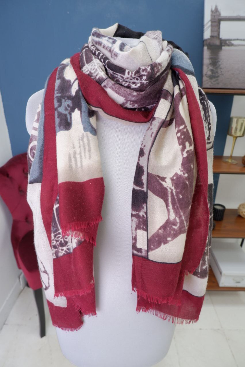 Палантин Fabretti вискозный