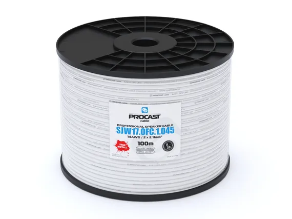 PROCAST cable SJW 17.OFC.1,045 - профессиональный инсталляционный круглый всепогодный спикерный кабель