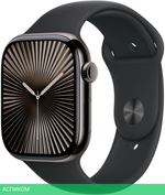 Умные часы Apple Watch Series 10 A2999 46мм OLED черный/черный Sport Band (MWWP3LW/A)