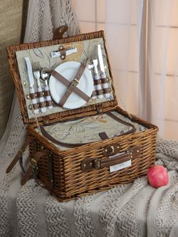 HOLYDAY BASKET Набор для пикника с термосумкой и пледом на 4 персоны