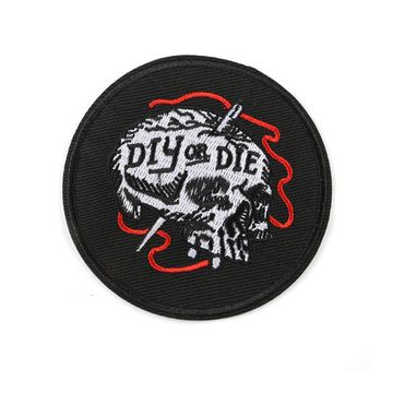 Нашивка термоаппликация на одежду и  на рюкзак. DIY OR DIE