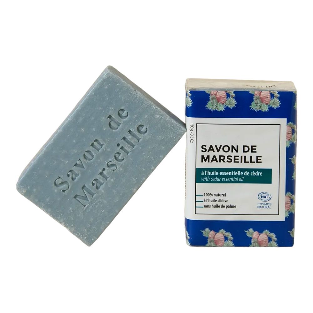 Марсельское мыло с эфирным маслом кедра, 100 г (Alepia)