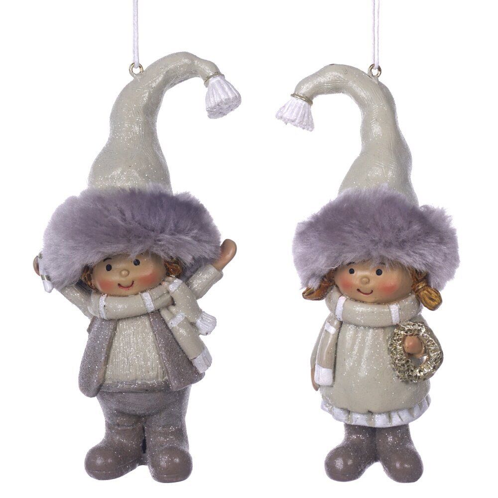 GAEM Фигурка декоративная подвесная "Дети", L6 W5 H13 см, 2в.