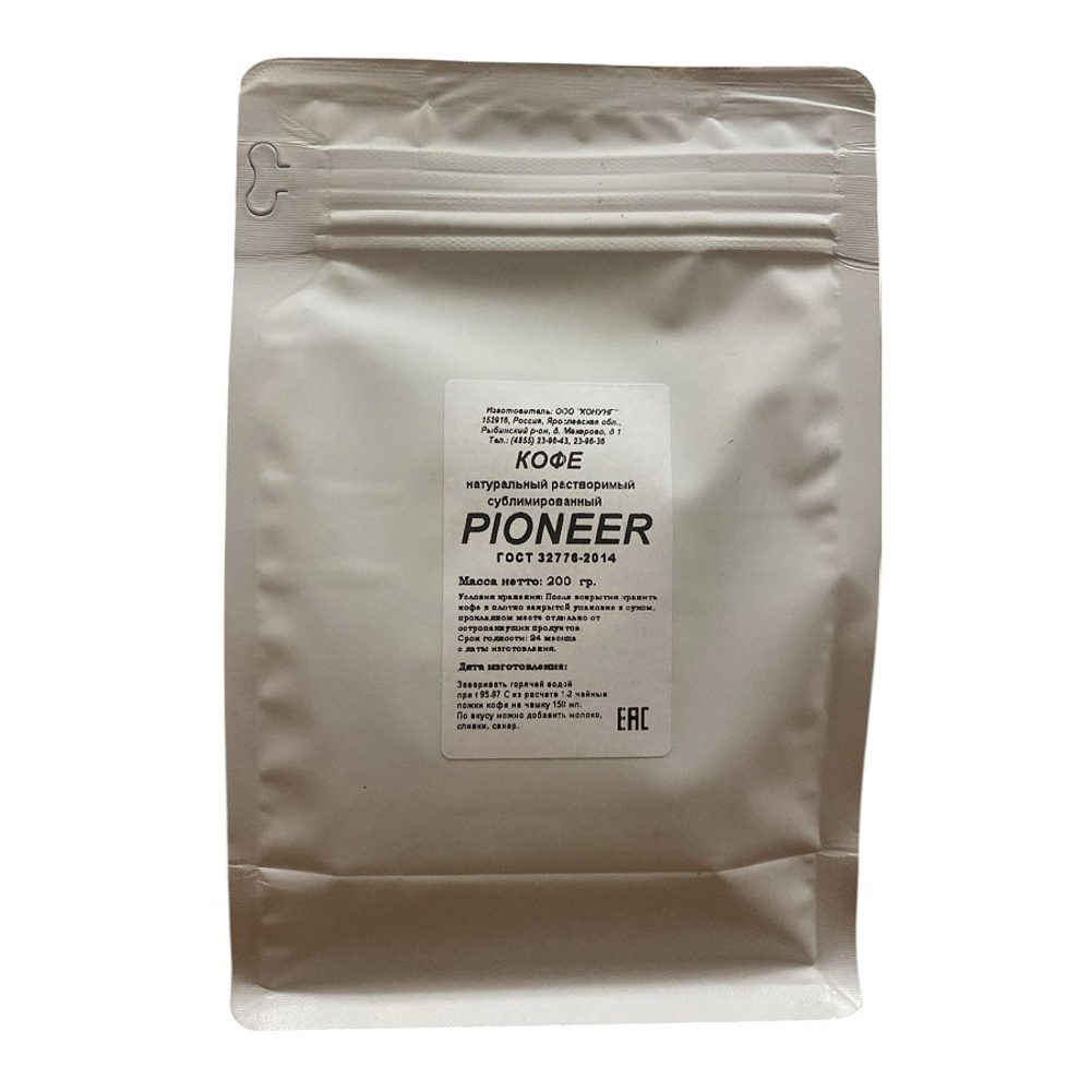 Растворимый сублимированный кофе Конунг Pioneer 200г