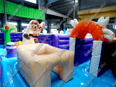 Надувной батут «Детский мегапарк» 18*18*8 м