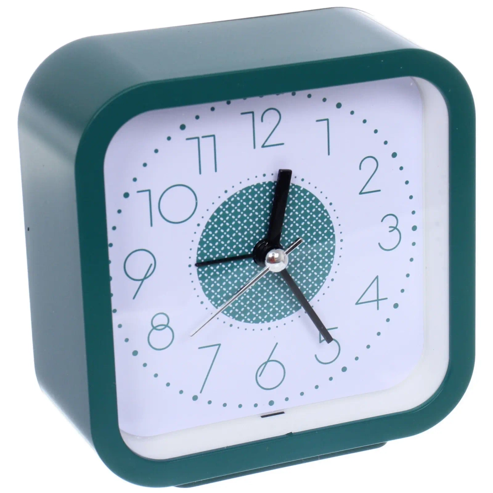 Будильник «Авалон» 10*10*4,3см, микс цветов