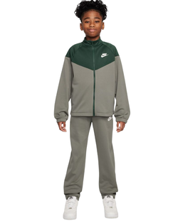 Детский теннисный костюм Nike Kids Dri-Fit Poly Knit Full Zip - light army/fir/white