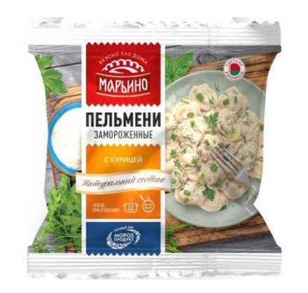 Пельмени "Марьино" с курицей 400г. Морозпродукт