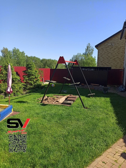 Монтаж уличных качелей Sv Sport