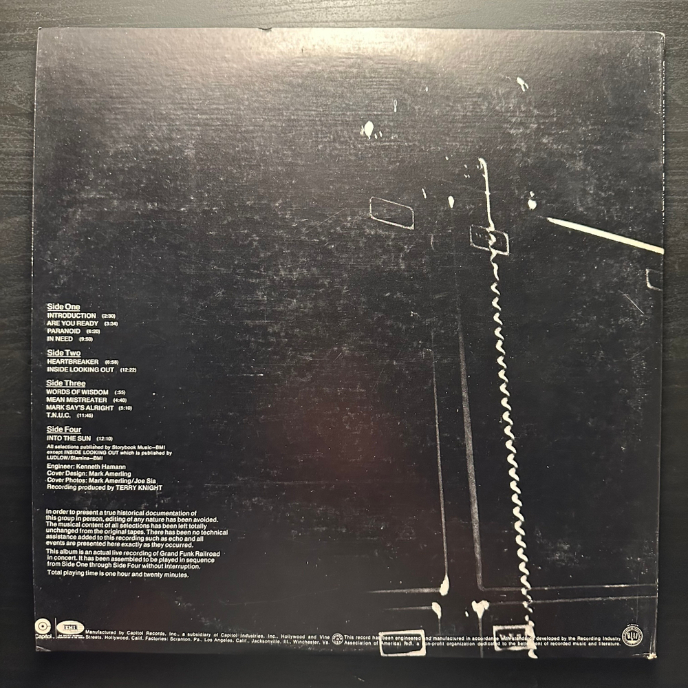 Grand Funk - Live Album 2LP (США)