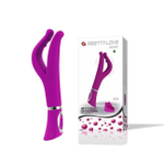 Мощный вибратор Pretty Love BASIL на подзарядке (12 режимов) (Цвет: фуксия)