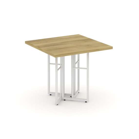 Rift Direct Стол журнальный RF.SJ-001 Дуб Винченцо/Металл Белый 680*680*580