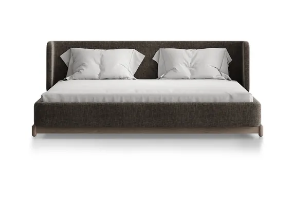 Кровать Basic спальное место 180*200 см (коричневый, рогожка)