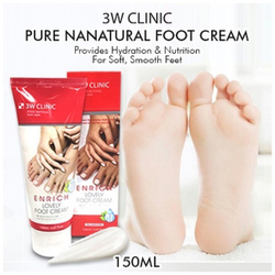 3W Clinic Enrich lovely foot treatment лечебный крем для ног против трещин