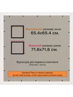 Рамка для постера и фотографий 65x65