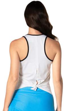 Топ теннисный Lucky in Love Tropical Sublime Off Tropic Tie Back Tank - White