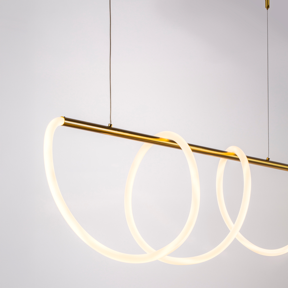 637093 Люстра CORINTO 45W LED 3170LM ЗОЛОТО 3000K IP20