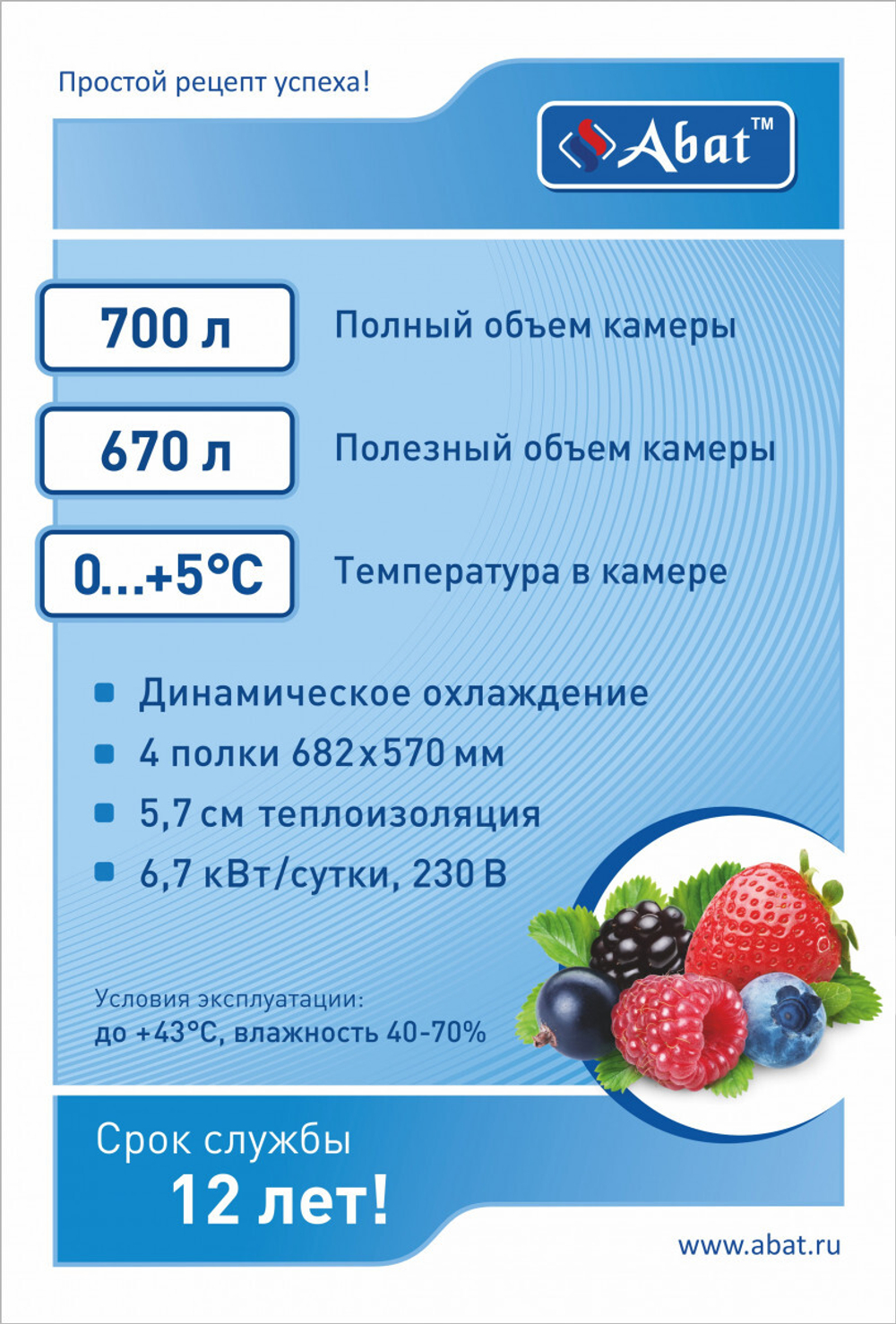 Шкаф холодильный низкотемпературный ШХн-0,7-01 нерж. (верхний агрегат)