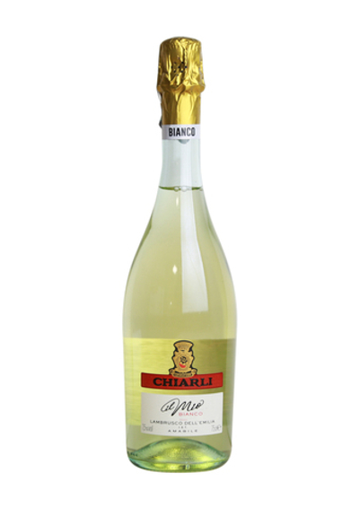 Вино игристое Lambrusco IL Mio Bianco белое полусладкое 7,5% 0,75л