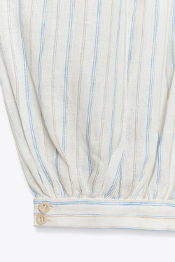 ZARA БРЮКИ С БАНТОВЫМИ СКЛАДКАМИ В ПОЛОСКУ — ZW COLLECTION, ПОЛОСКИ