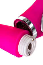 Розовый вибратор JOS PILO с WOW-режимом - 20 см. (Цвет: розовый)