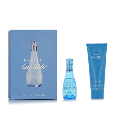 Женский парфюмерный набор Davidoff Cool Water с лосьоном для тела и туалетной водой 2 предмета