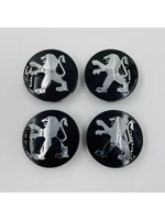 Колпачки на литые диски с эмблемой Peugeot 61 мм 4 шт