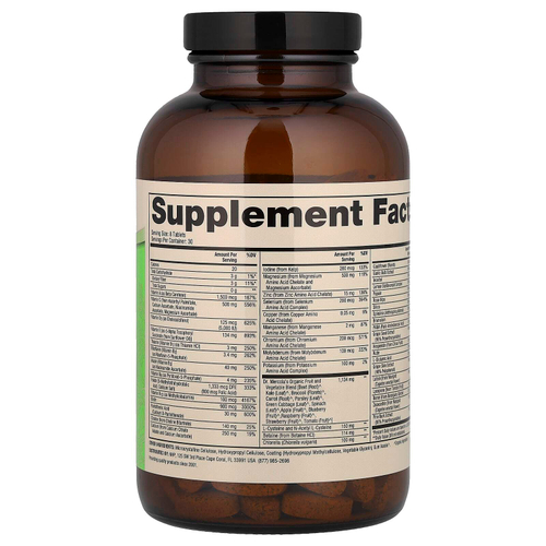 Dr. Mercola, комплекс из цельных продуктов с мультивитаминами и необходимыми минералами, 240 таблеток