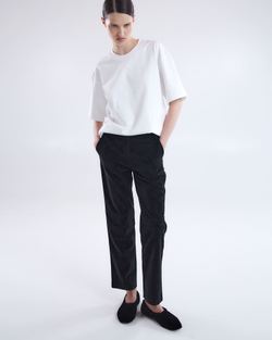 Брюки из искусственной замши черный