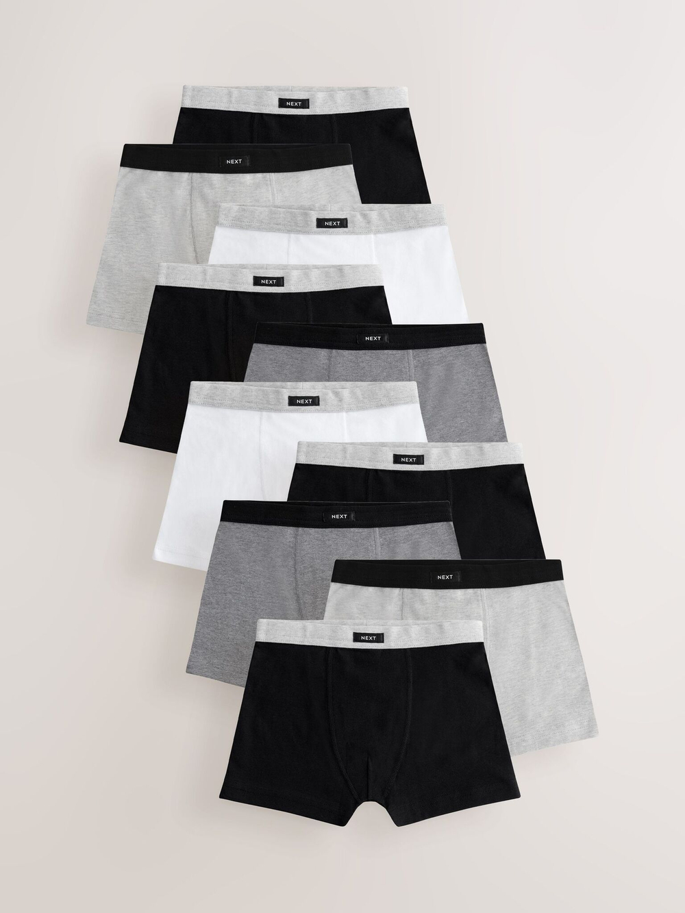 Трусы для мальчика Next AA9-672, 10 шт., Черный, Белый