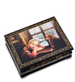 Народные промыслы ШК-11/13-H Шкатулка в технике декупаж (8х10х4)