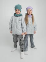 Куртка на флисовой подкладке "Жемчужно-серый"