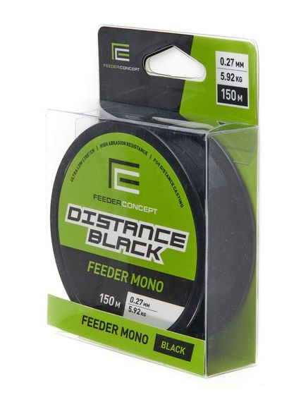 Леска монофильная Feeder Concept Distance Black 150 м, 0,27 мм