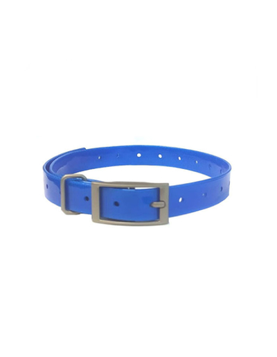 Сменный ошейник короткий 19 мм для Garmin T5 mini, TT15 mini, Barklimiter, Delta, PRO (Синий)