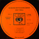 Big Brother & The Holding Company ‎– Cheap Thrills (Англия 1968г.)