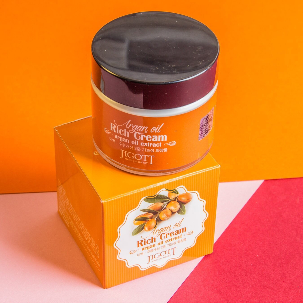 Jigott Cream Крем для лица с аргановым маслом Jigott Argan Rich Cream - 70 мл